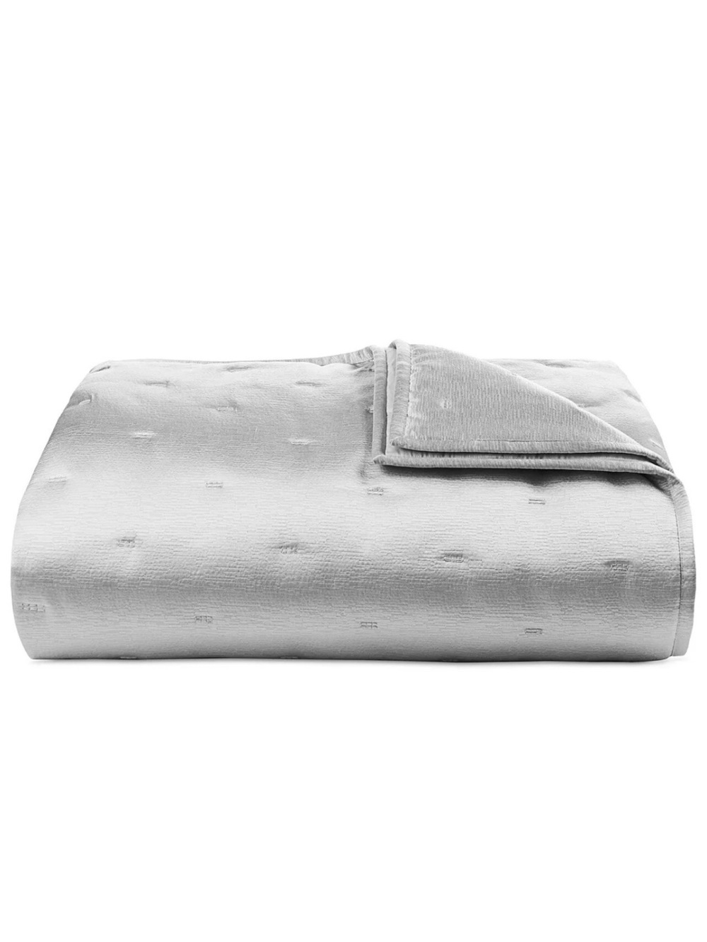 Hotel Collection King Mineral Silver Quilted Coverlet